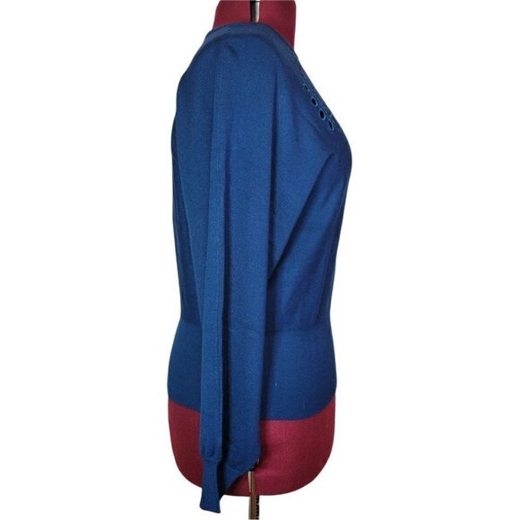 Joseph A Poseidon Blue Women's Sweater (size S) - Picture 2 of 7